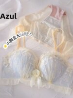 Conjunto de sujetador inalámbrico de encaje sexy y engrosado para mujer, ajustable, para realzar el busto pequeño, lencería s... - Imagen 5