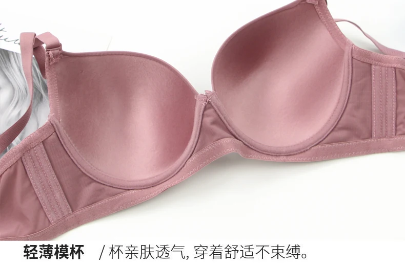Sujetadores grandes de realce para mujer, ropa interior Sexy de encaje con lazo sólido, molde fino, copa completa, lencería de talla grande, novedad de 2025 Sujetadores grandes de realce para mujer, ropa interior Sexy de encaje con lazo sólido, molde fino, copa completa, lencería de talla grande, novedad de 2025