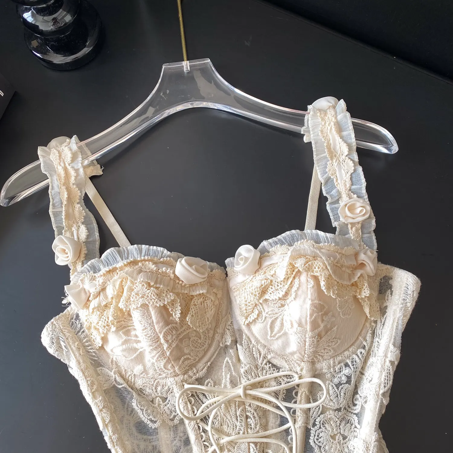 Corset para mujer con bordado