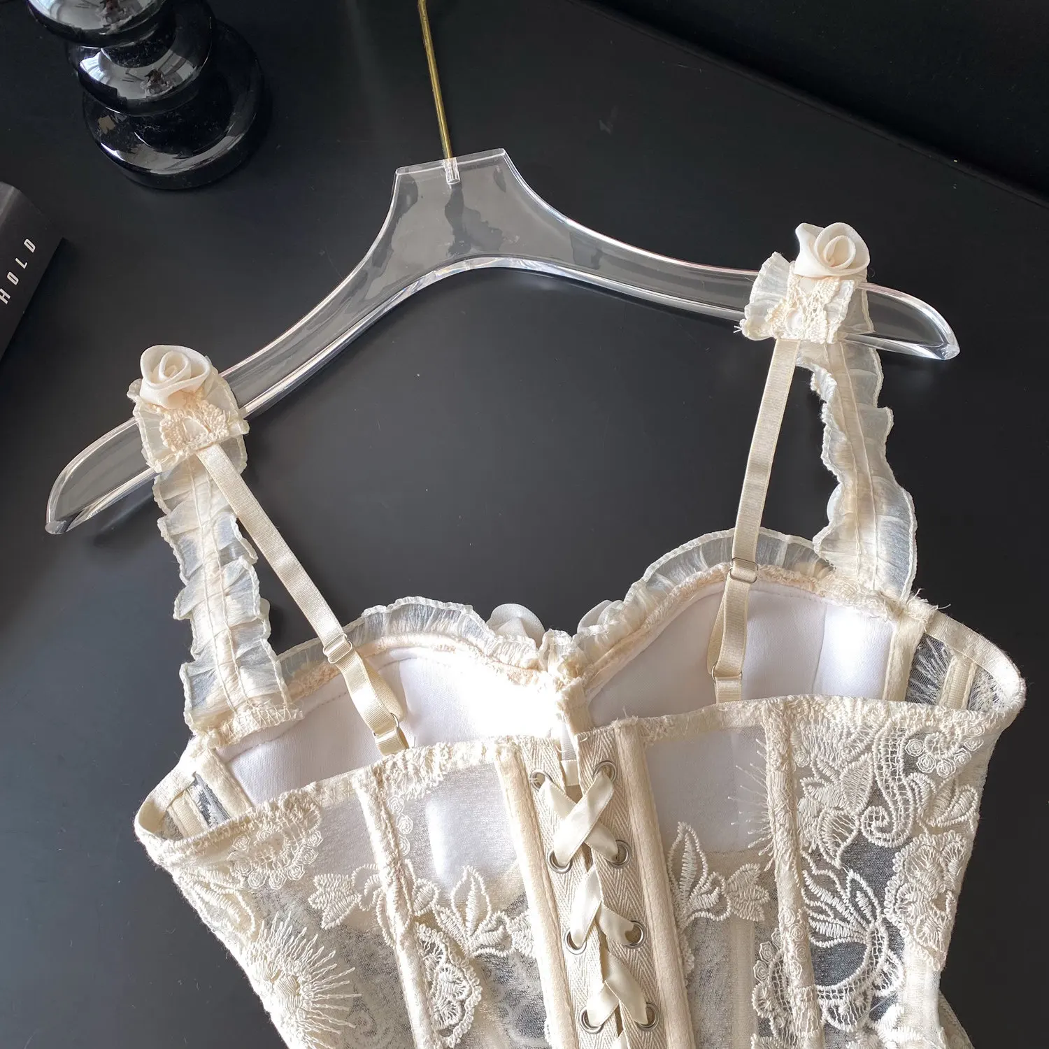 Corset para mujer con bordado