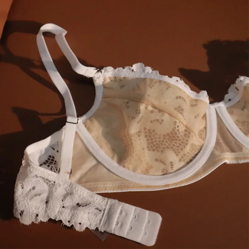 Conjunto de lencería sexy de 3 piezas Tornova para mujer, conjunto de sujetador con tirantes finos de encaje transparente con faja, lencería sexy nueva.