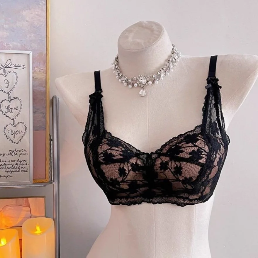 Sujetador de encaje de verano para mujer, para pecho pequeño, con efecto push-up, sin aros, antideslizante, con soporte later... Sujetador de encaje de verano para mujer, para pecho pequeño, con efecto push-up, sin aros, antideslizante, con soporte later...