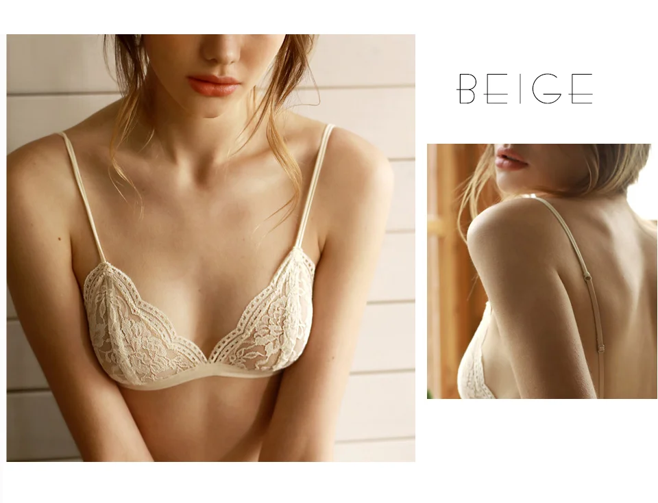 Sujetador de encaje Floral fino para mujer, Bralette de hilo libre, ropa interior cómoda y ajustada, Sujetador de encaje, lencería de copa pequeña para niña, nuevo