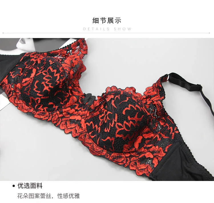DaiNaFang-sujetadores bordados de encaje para mujer, ropa interior push-up, Bralette ajustado grande BH, lencería de talla grande