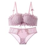 Sujetador de encaje sin anillo de acero para mujer, ropa interior de vendaje de recolección de pecho pequeño, sujetador de pezón sin aros, Sexy - Imagen 2