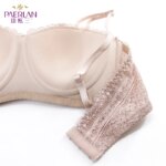 PAERLAN-Sujetador de encaje con realce sin costuras, ropa interior Sexy con pecho pequeño 1/2, Copa media, sin aros, para vestido de novia - Imagen 6