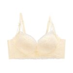 Conjunto de sujetador de encaje ajustable para mujer, con efecto push-up para pecho pequeño, sin aros, antideslizante, sexy, ... - Imagen 5