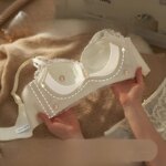 Conjunto de sujetador de encaje ajustable para mujer, con efecto push-up para pecho pequeño, sin aros, antideslizante, sexy, ... - Imagen 4