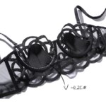 CINOON-Sujetador transparente francés de encaje para mujer, ropa interior Sexy de tentación, lencería ultrafina de realce, Bralette ahuecado - Imagen 6