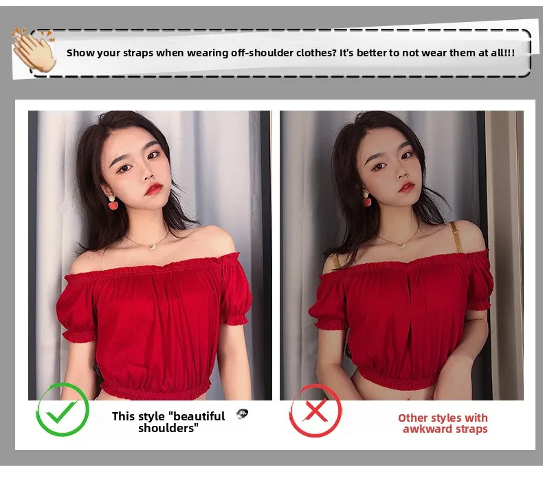 Bralette de encaje sin tirantes para mujer, para busto pequeño, sin tirantes, diseño en forma de U, con aros de acero con mem... Bralette de encaje sin tirantes para mujer, para busto pequeño, sin tirantes, diseño en forma de U, con aros de acero con mem...