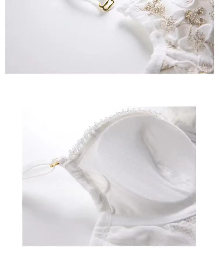 Miyayan-ropa interior bordada con tirantes franceses para mujer, sujetador de tentación cómodo, sujetador interior de encaje de flores, de alta gama, Sexy