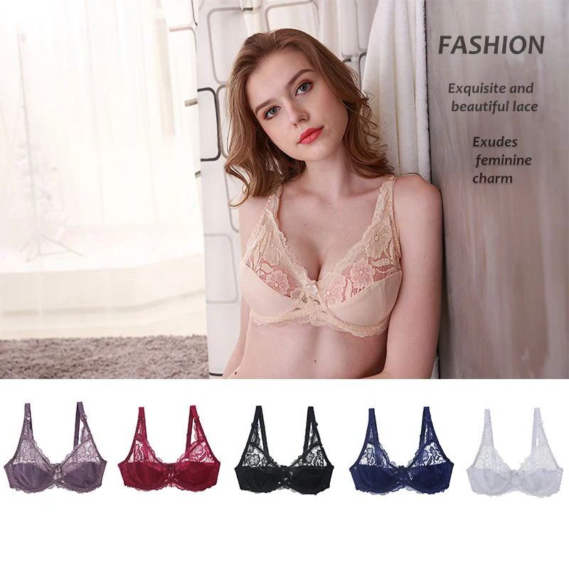 DaiNaFang-Sujetador de encaje de talla grande para mujer, ropa interior de copa CDE, Bralette, Top corto, lencería femenina Sexy, sujetador de realce de tubo BH grande