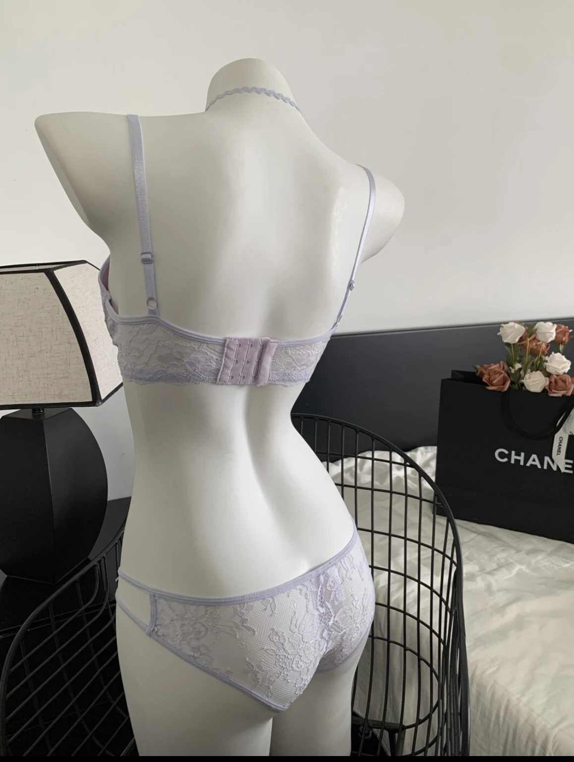 YUQI nuevo conjunto de sujetador de encaje inalámbrico para mujer Push Up, pecho pequeño antiflacidez estilo Sexy y puro ajuste cómodo sin arosYouthfu