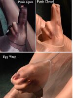 Pantimedias Eróticas con Abertura en la Entrepierna para Hombres y Mujeres, Lencería, Sissy, Gay, Fetiche, Medias de Terciopelo Sedoso, Leggings Sexys de Encaje, Térmicas - Imagen 5