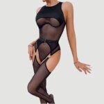 Conjunto de lencería de 4 piezas para mujer de poliéster