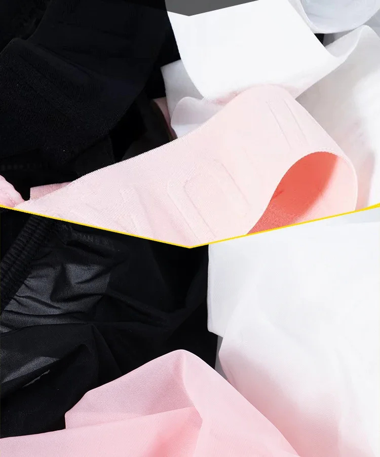 Ropa interior sexy para hombre, de tiro bajo, con tejido de malla transparente y cinturilla con estampado de motivos chinos, tanga transpirable para uso diario y nocturno.