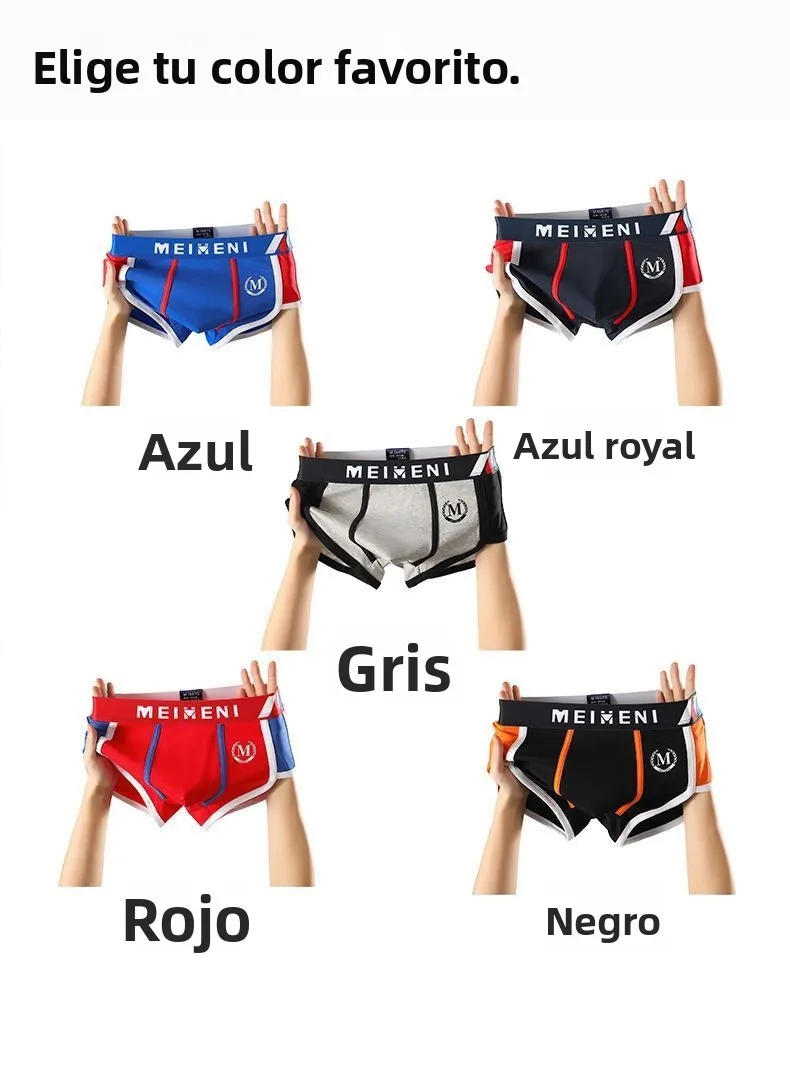 Nuevos Calzoncillos de Algodón para Hombre, Modernos, de Cintura Media, Tipo Bóxer, para Jóvenes Estudiantes, Cómodos y Trans... Nuevos Calzoncillos de Algodón para Hombre, Modernos, de Cintura Media, Tipo Bóxer, para Jóvenes Estudiantes, Cómodos y Trans...