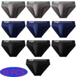 10 unids/lote de calzoncillos para hombre, ropa interior con letras, bragas cómodas, pantalones cortos, calzoncillos Boxer sexis, regalos para calzoncillos de hombre