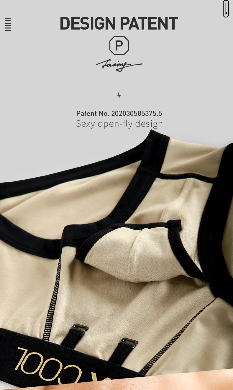 52025 Slips de Lujo para Hombre – Ropa Interior de Modal Premium con Diseño Original, Bragueta Abierta Sexy y Comodidad Excepcional