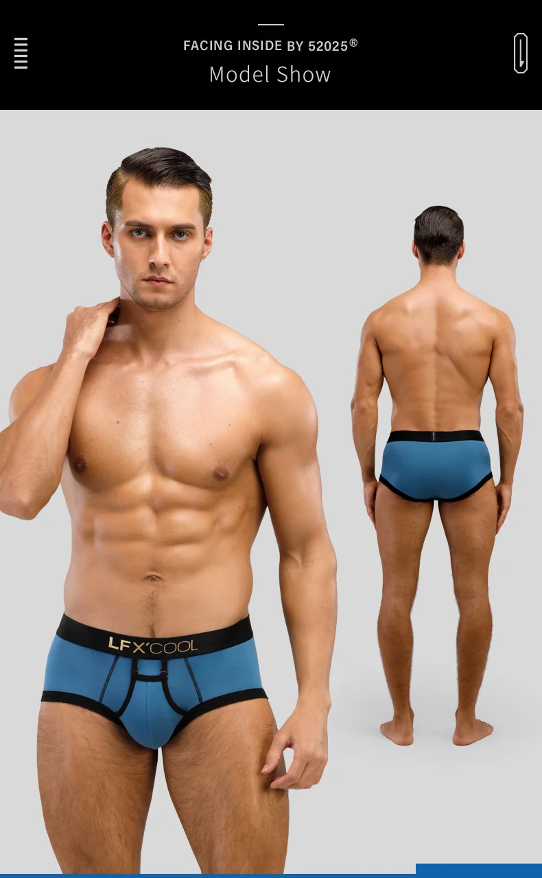 52025 Slips de Lujo para Hombre – Ropa Interior de Modal Premium con Diseño Original, Bragueta Abierta Sexy y Comodidad Excepcional