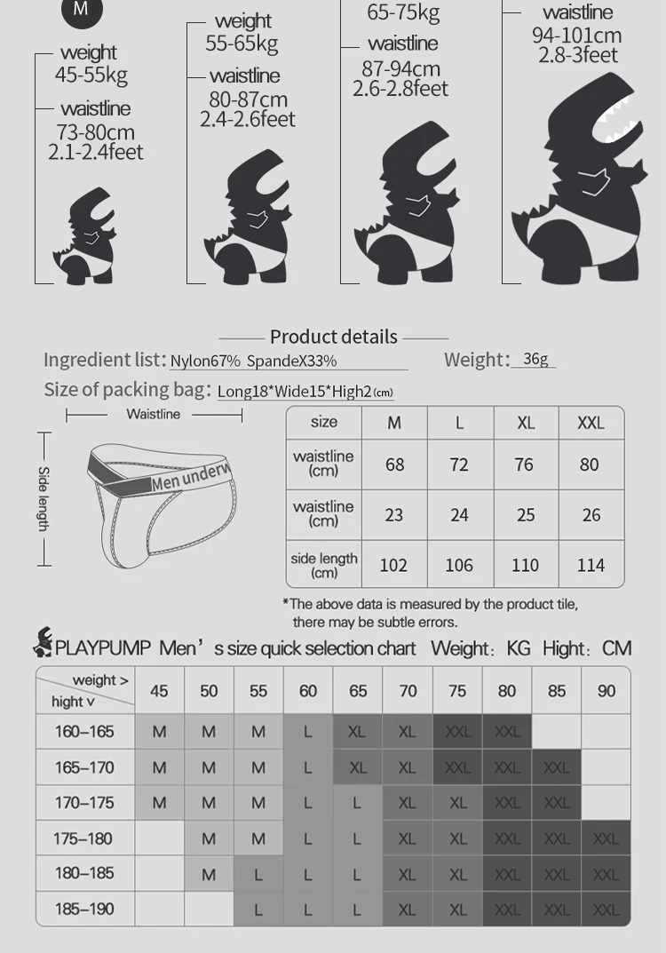 Braga para hombre de elastano