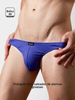 Calzoncillos Triangulares de Hombre, Cintura Baja, Corte en U, Sexy, de Seda Helada, con Malla Transpirable, Cómodos, Juvenil... - Imagen 5