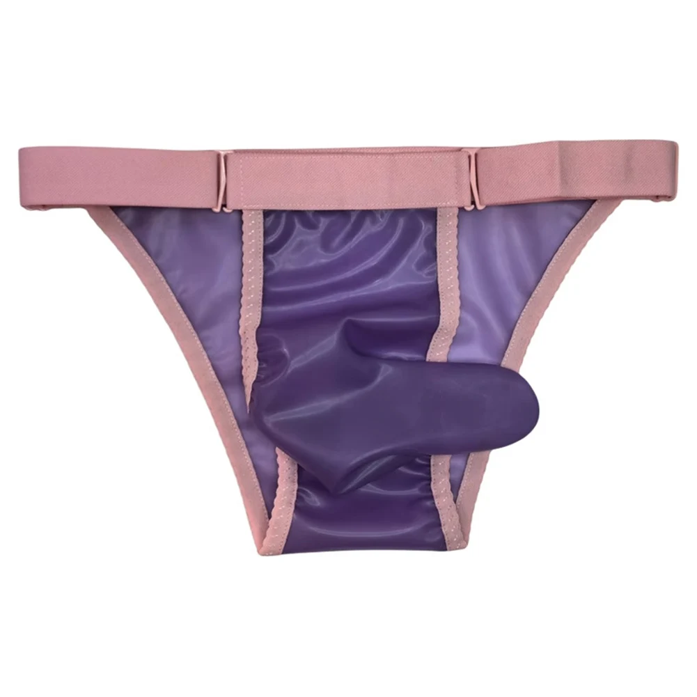 Calzoncillos de látex transparentes para hombre, para discotecas, clubes y espectáculos, calzoncillos ajustados para fiestas y lencería privada