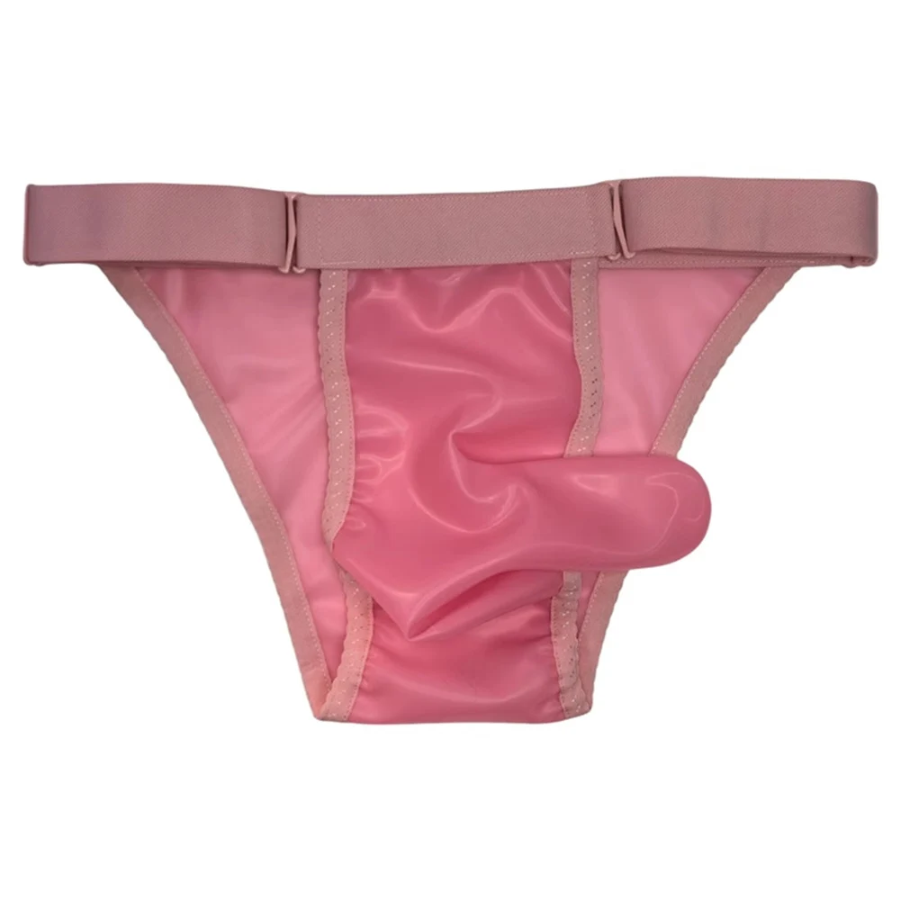 Calzoncillos de látex transparentes para hombre, para discotecas, clubes y espectáculos, calzoncillos ajustados para fiestas y lencería privada