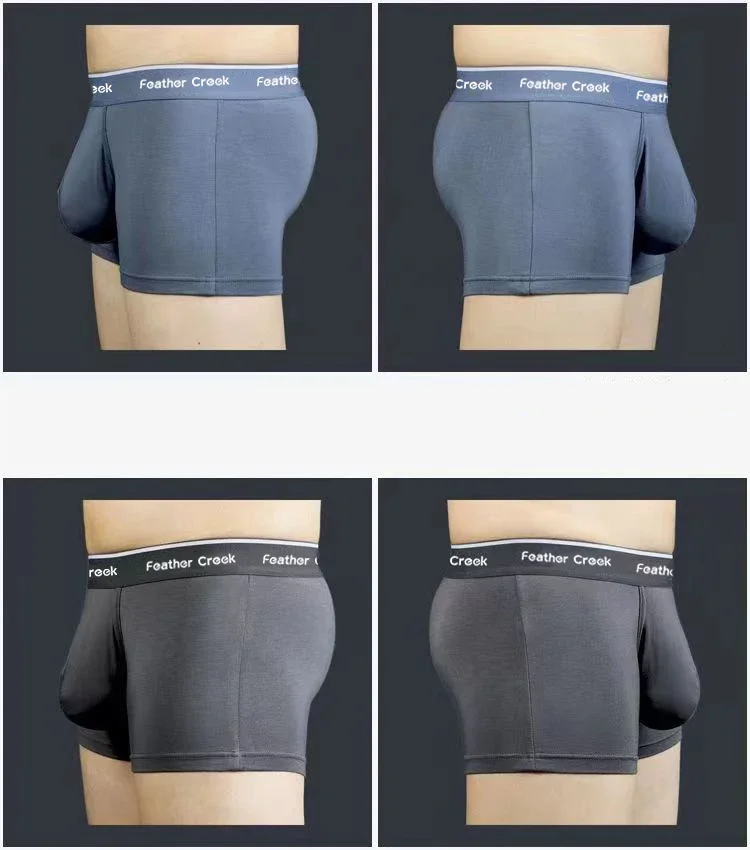 Calzoncillos bóxer grandes en forma de U para hombre 2026, ropa interior sexy y cómoda para hombre