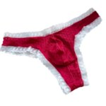 Tanga sexy de encaje para hombre, con bolsa de realce, cintura baja, estilo bikini, malla ultrafina, espalda en T, ropa interior para crossdressing - Imagen 2