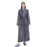 Camisón de franela extendido y grueso para hombre, albornoz de lana Coral de talla grande para mujer, otoño e invierno, 2026 - Imagen 3