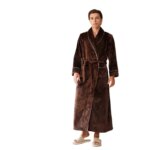 Camisón de franela extendido y grueso para hombre, albornoz de lana Coral de talla grande para mujer, otoño e invierno, 2026 - Imagen 5