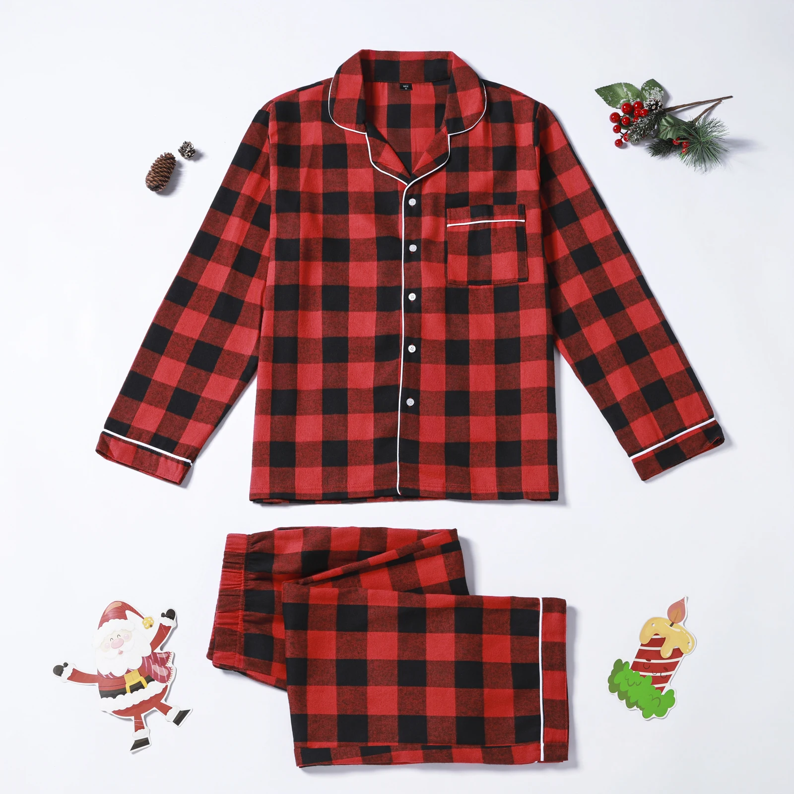 Conjunto de ropa de dormir de 2 piezas de algodón