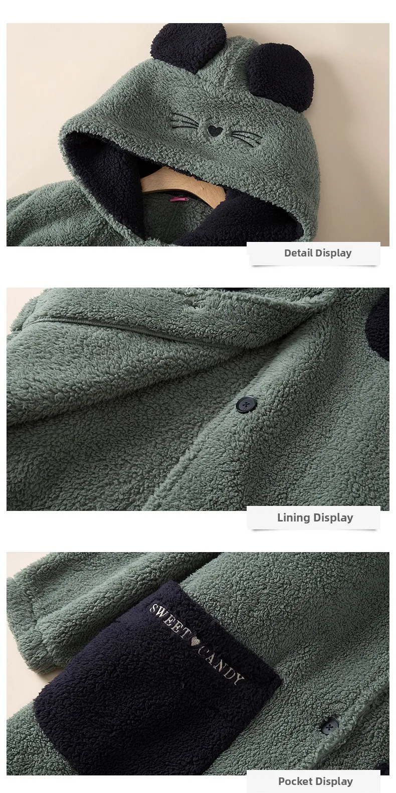 Conjunto de Pijama de Forro Polar Coral Grueso y Extendido para Hombre, Bata de Felpa Cálida de Invierno, Ropa de Dormir a Ju...