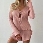 Pijamas para Hombre, Ropa de Dormir Cómoda, Bata de Baño, Apta para Otoño, Marca Sin Marca - Imagen 2