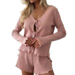 Pijamas para Hombre, Ropa de Dormir Cómoda, Bata de Baño, Apta para Otoño, Marca Sin Marca - Imagen 5
