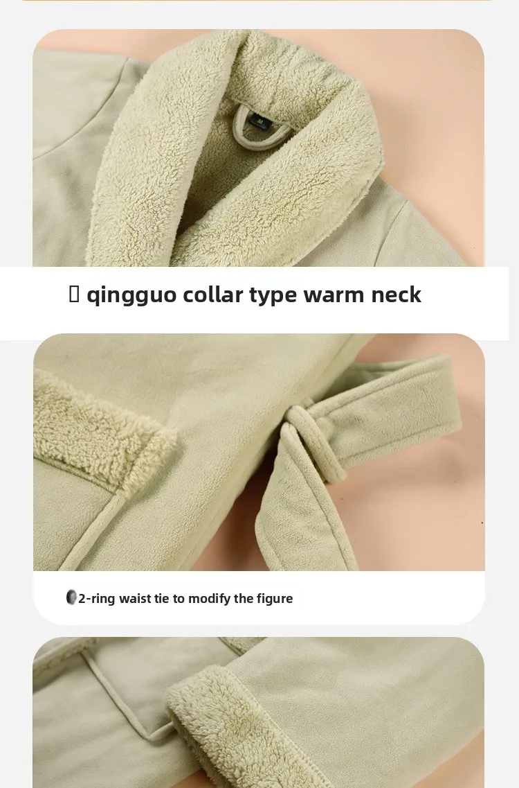 Albornoces para parejas para hombres Toalla de baño de invierno Estilo Pijamas Bata Doble capa Engrosada Lana de coral larga Lana de olefina para mujeres Albornoces para parejas para hombres Toalla de baño de invierno Estilo Pijamas Bata Doble capa Engrosada Lana de coral larga Lana de olefina para mujeres