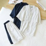 Bata para hombre de manga corta