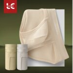 Paquete de 3 Calzoncillos de Algodón Tipo Waffle para Hombre, con Bolsa de Soporte Elevada, con Orificio en U, Entrepierna Separada Espaciosa, Transpirables y Anti-Sudor