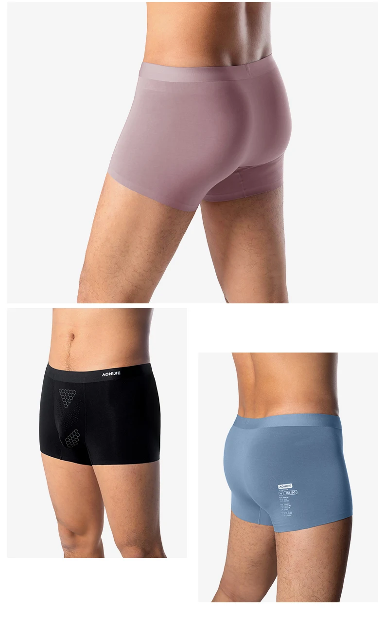 Paquete de 3 Pantalones Cortos Deportivos Profesionales AONIJIE E7009 para Hombre, Elásticos, Agradables al Tacto, Sin Costuras, Que No se Enrollan, para Entrenamiento Físico