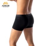 Paquete de 3 Pantalones Cortos Deportivos Profesionales AONIJIE E7009 para Hombre, Elásticos, Agradables al Tacto, Sin Costuras, Que No se Enrollan, para Entrenamiento Físico