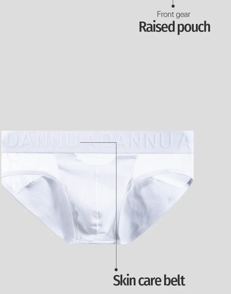 Ropa interior de algodón para hombre, con tejido de malla, detalles de parche, transpirable, cómoda, de alta elasticidad, con bolsillo grande, calzoncillos de diseño moderno.