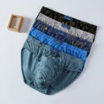 10 Calzoncillos de Hombre con Estampado de Dragón, 100% Algodón, Cómodos, Transpirables, de Talle Medio, Holgados, Tallas Grandes - Imagen 2