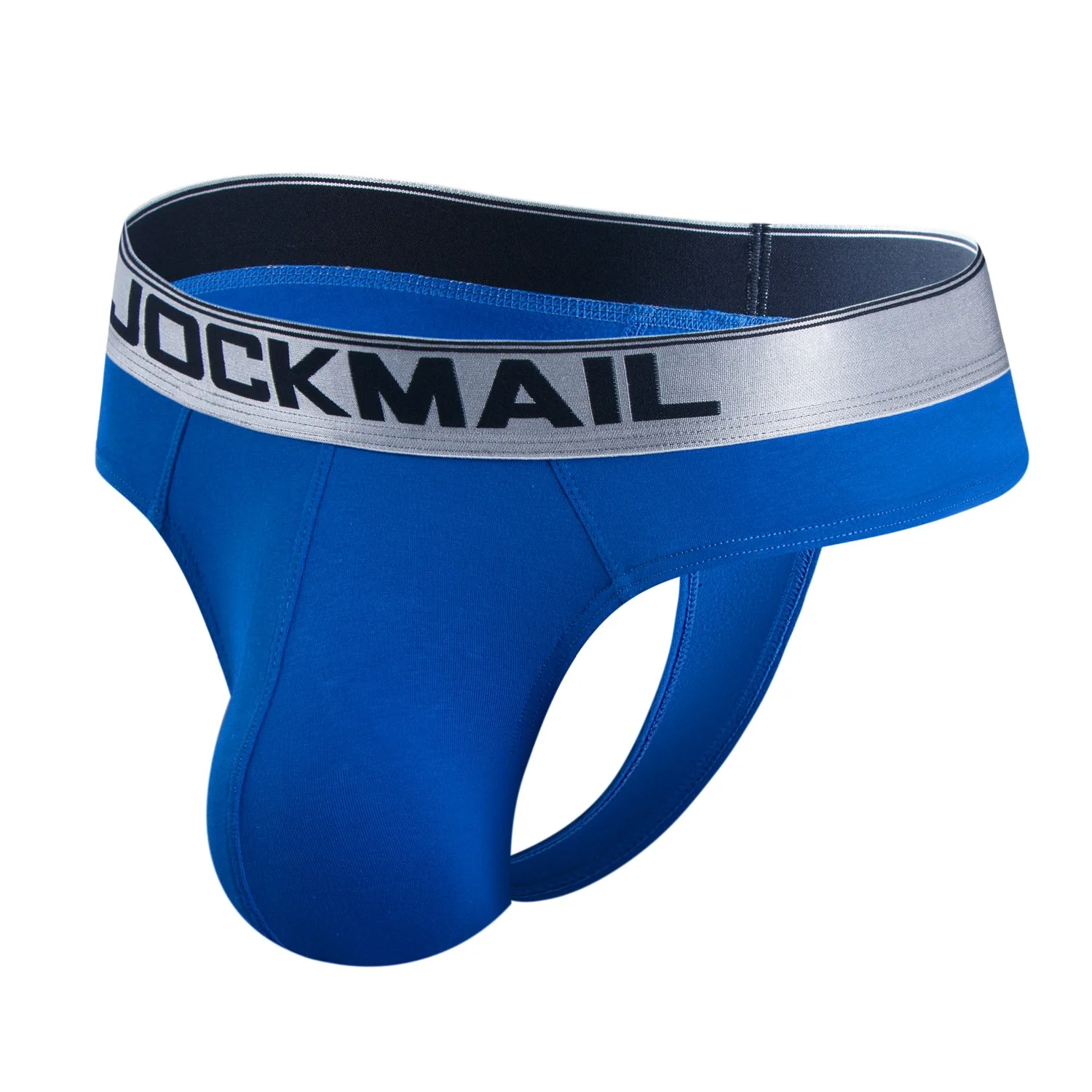 JOCKMAIL-ropa interior para hombre, calzoncillos 100% de algodón con cintura baja bordada, 3D, bolsa grande en la espalda, bragas sexys vacías, 2XL, Gay