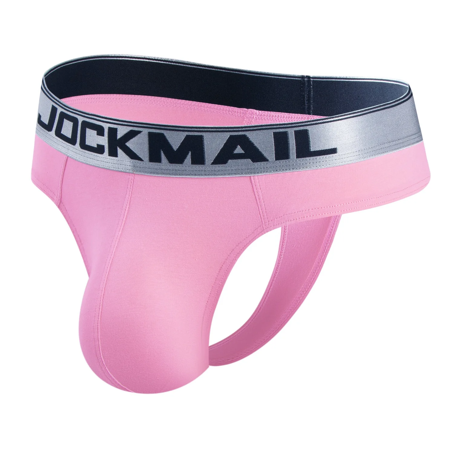 JOCKMAIL-ropa interior para hombre, calzoncillos 100% de algodón con cintura baja bordada, 3D, bolsa grande en la espalda, bragas sexys vacías, 2XL, Gay