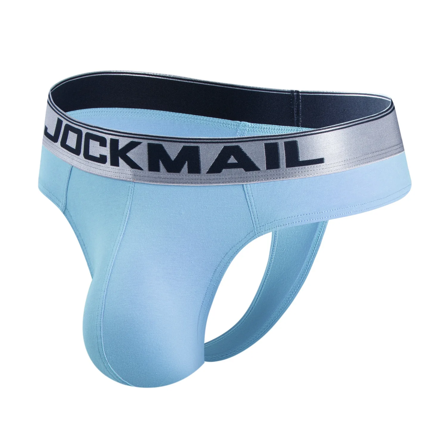 JOCKMAIL-ropa interior para hombre, calzoncillos 100% de algodón con cintura baja bordada, 3D, bolsa grande en la espalda, bragas sexys vacías, 2XL, Gay
