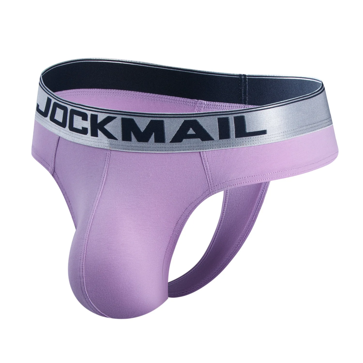 JOCKMAIL-ropa interior para hombre, calzoncillos 100% de algodón con cintura baja bordada, 3D, bolsa grande en la espalda, bragas sexys vacías, 2XL, Gay