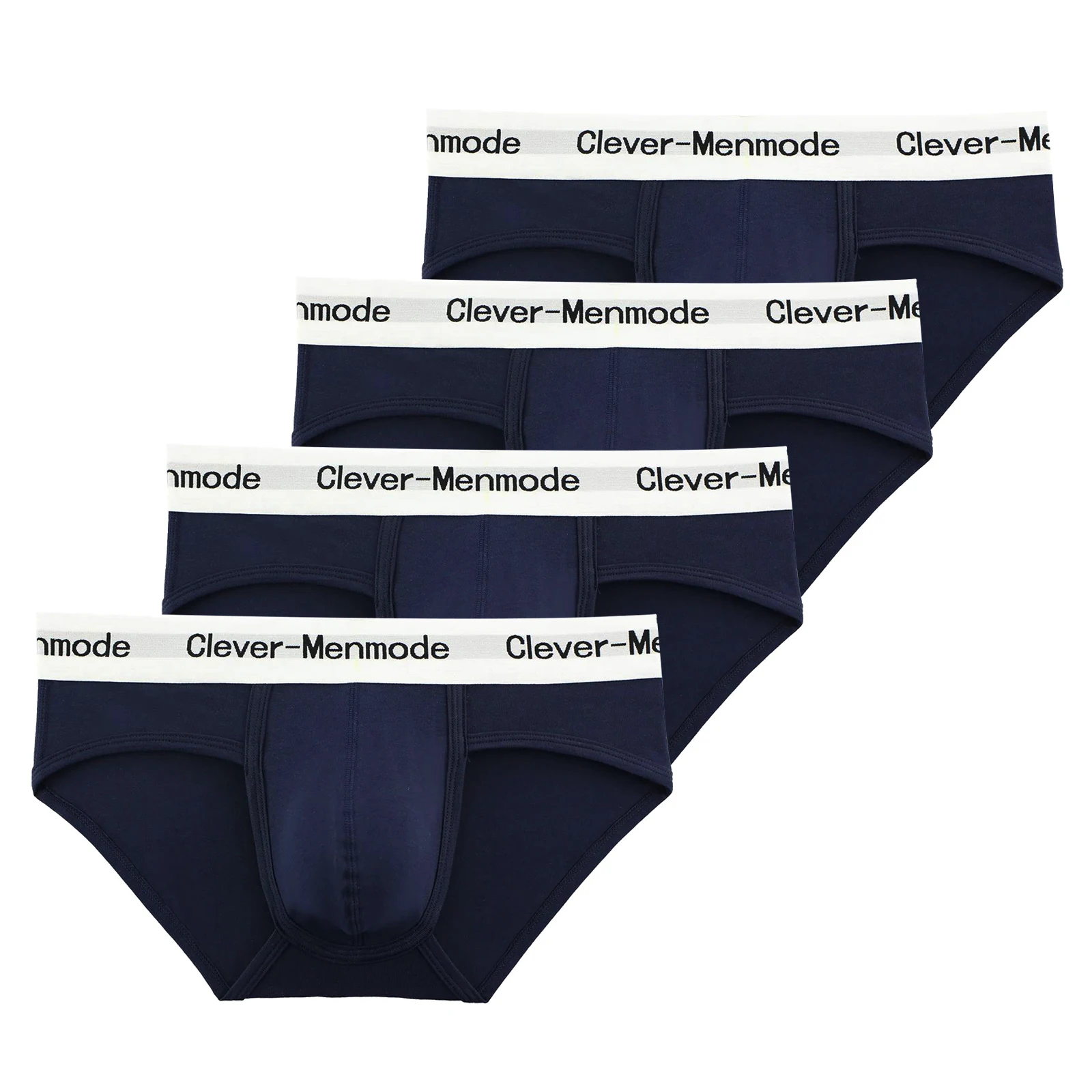 Paquete de 4 Calzoncillos para Hombre, Ropa Interior Sexy de Algodón, Calzoncillos con Bolsa Frontal, Cueca Hombre, Ropa Interior Clásica