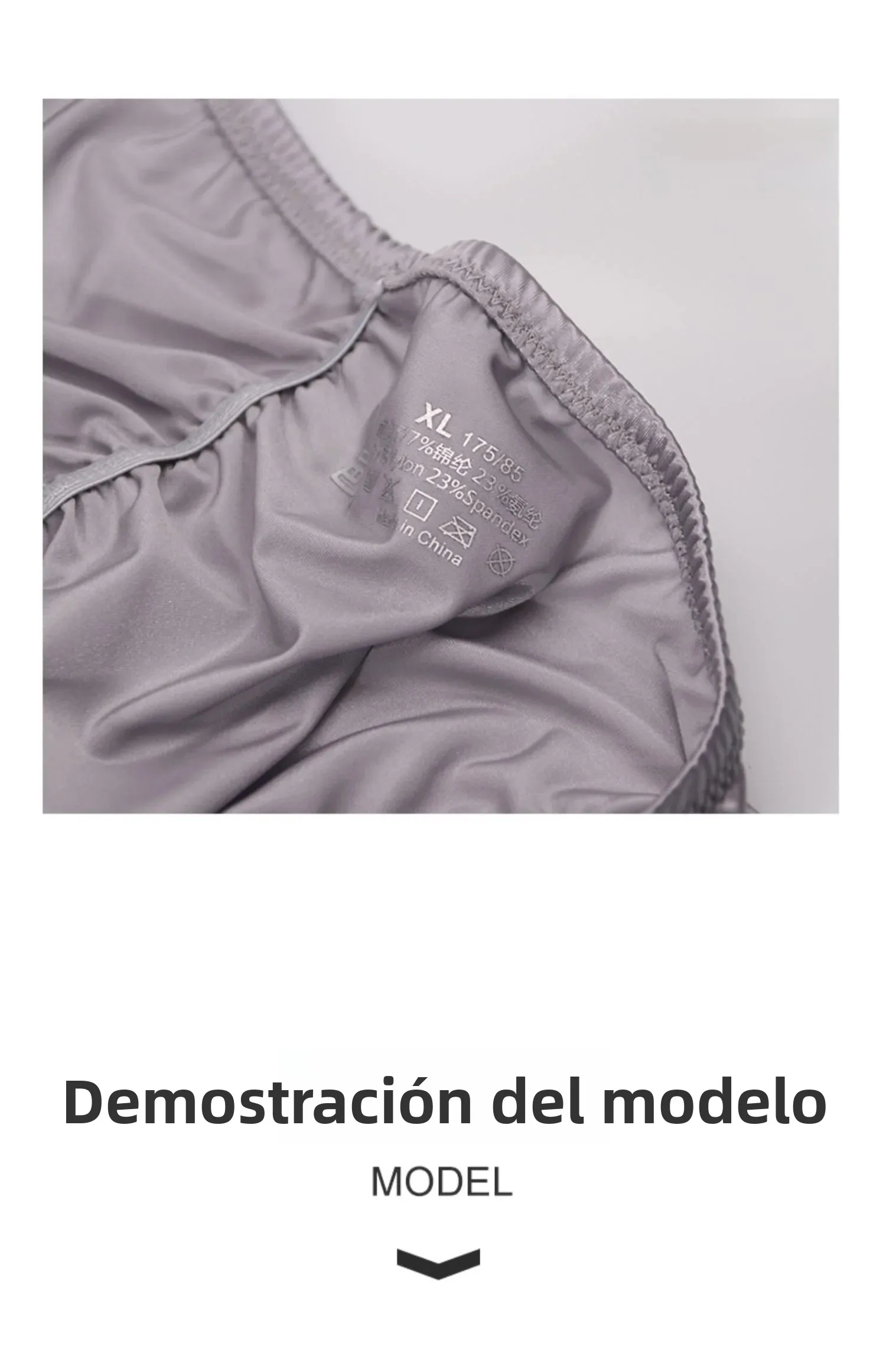 Calzoncillos de Hombre de Cintura Baja, Estilo Deportivo, Ajustados, de Seda de Hielo y Satén, Sensuales y de Lujo, con Efect...
