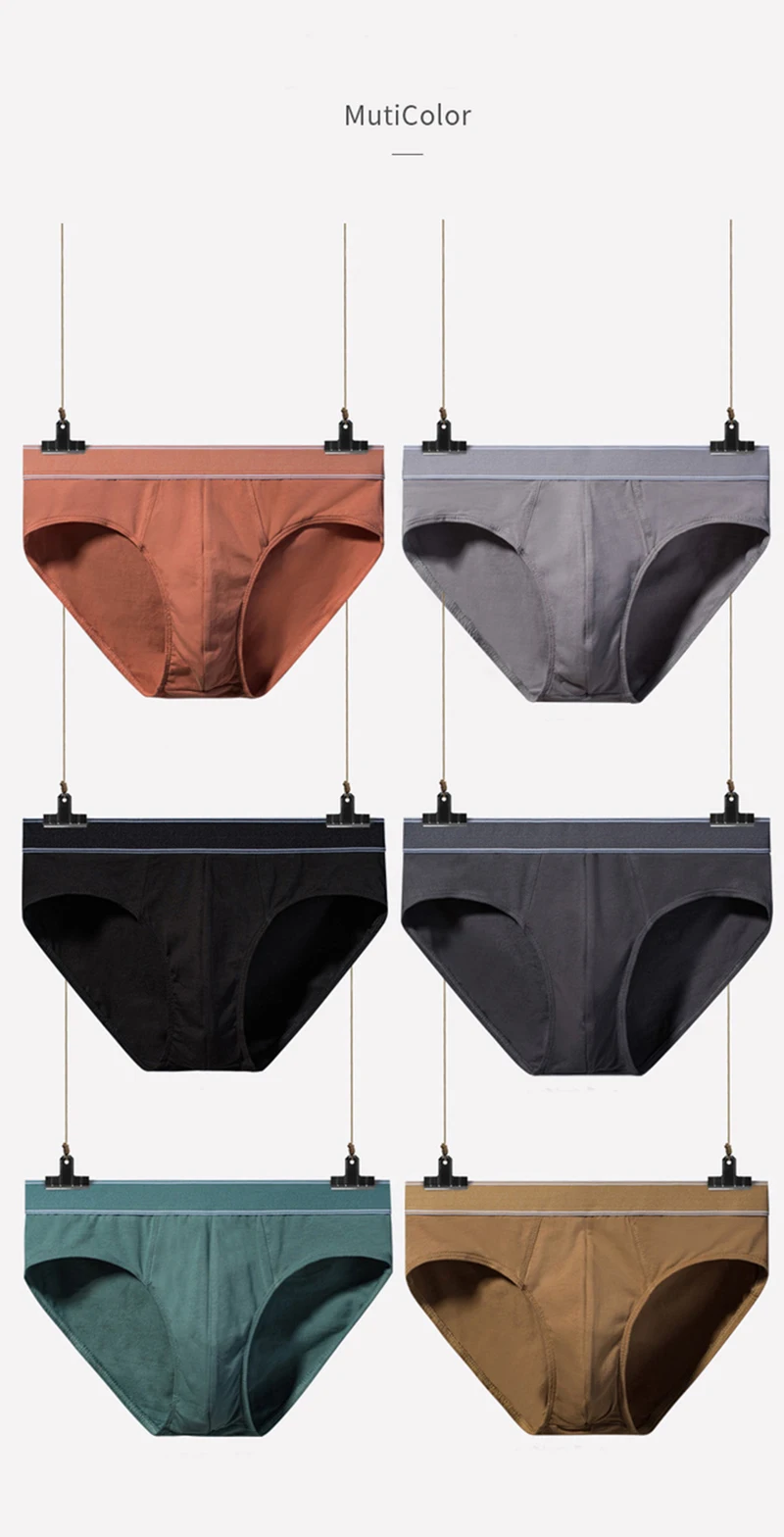 1/4 Uds. Calzoncillos de algodón para hombre, ropa interior sólida, pantalones cortos cómodos y ajustados, lencería sexy con diseño en U convexo